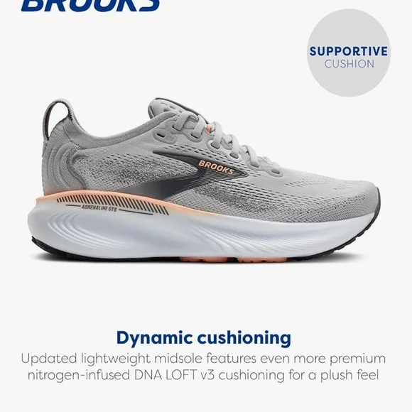 Brooks Women's Gray Running Shoes - Picture 2 of 11